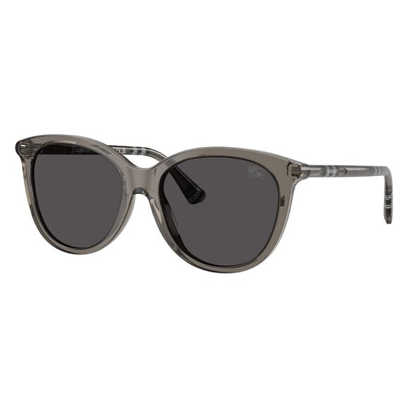 New BURBERRY Grey Round BE4455 4160/87 Sunglasses Women - Picture 1 of 6